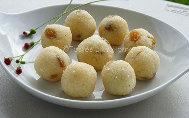 Coconut Laddoo (Photo by Cynthia Nelson)