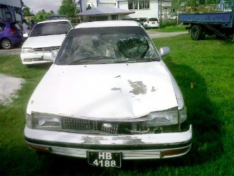 The car which was found abandoned at Dartmouth 