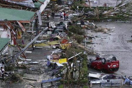 Debris litters a damaged airport after super Typhoon Haiyan battered Tacloban city in central Philippines November 9, 2013. (Reuters/Erik De Castro)