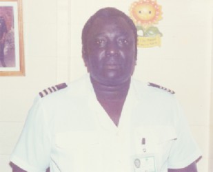 Gordon Alleyne in his younger days in uniform. 