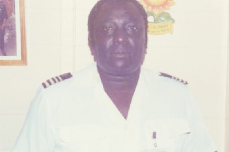 Gordon Alleyne in his younger days in uniform.

