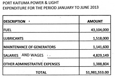 20131111port kaituma power