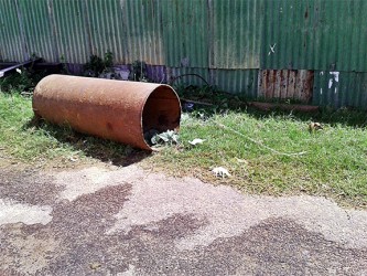 The area where the body of Nandkumar Poonwassie was found.