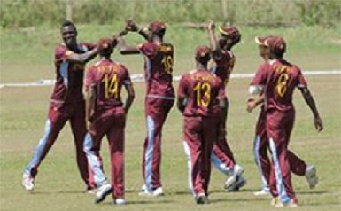 Members of the West Indies Under 19 team 