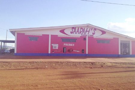 One of Deen’s businesses, Saarah’s Super Store at Lethem