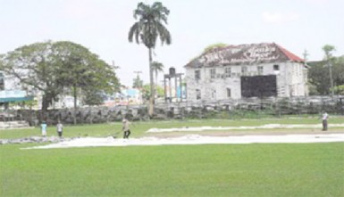 The Bourda Ground with the GFC in the background (SN file photo)
