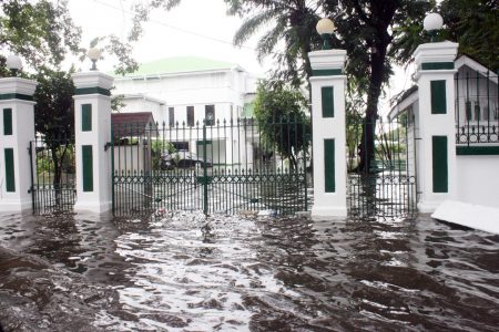State House was also not spared the flooding yesterday 