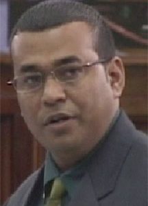 Natural Resources and Environment Minister Robert Persaud
