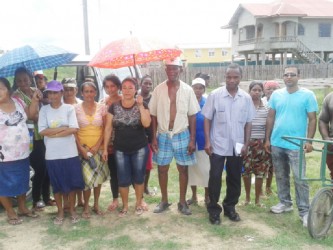 Some of the residents who spoke to Stabroek News