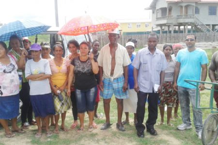 Some of the residents who spoke to Stabroek News