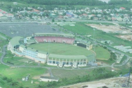 An aerial view of Providence National Stadium.