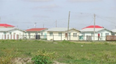 A section of the housing scheme at La Parfaite Harmonie. The majority of homeowners in this scheme are first-timers. (A CHPA photo) 
