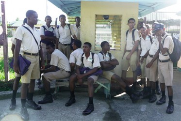 Students of the Port Mourant Training School 