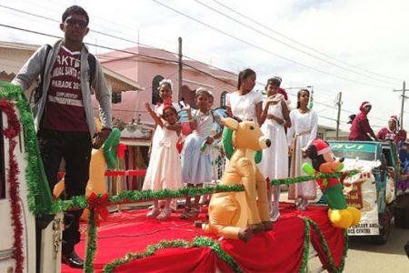 Part of the West Berbice parade