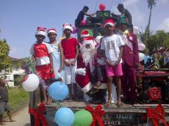 Santa and his helpers on Wakenaam