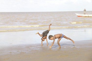  Two boys flicking 