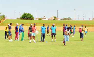 The final week of encampment for the national cricketers (above) will be the most crucial says Chairman of the national selectors Rayon Griffith.