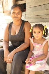 Susan Ramdas and one of her daughters. 