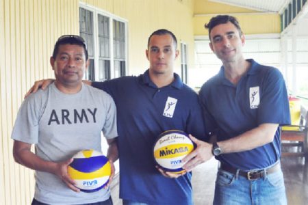 From left: Captain John Flores, Roberto Rodrigues and Fernando Marques

