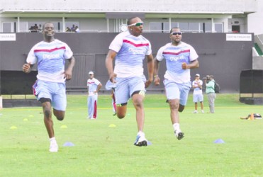 The West Indies players will be going at full speed today in an effort to defeat Ireland in the first of two T20 internationals. (WICB media photo) 