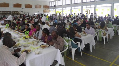 A section of the audience at the prayer breakfast to launch the 50th Anniversary of the FGF Fellowship. 