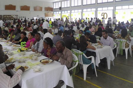 A section of the audience at the prayer breakfast to launch the 50th Anniversary of the FGF Fellowship.
