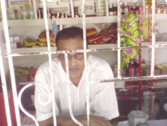 Harry Kisson Parmanan in his shop