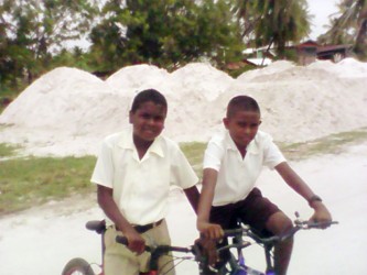 Anthony (left) and his friend going for lunch