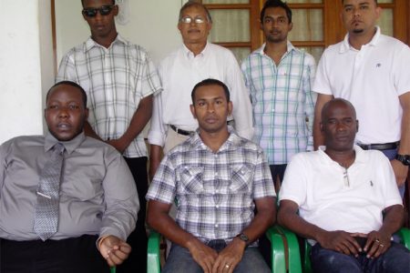Irshad Mohamed, (centre) and the new executive following last Sunday’s AGM.
