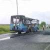 The remains of the bus