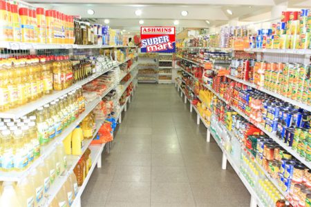 Inside the new Ashmins Trading supermarket

