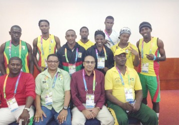  The Guyana contingent at the South American Games. (photo courtesy of Gokarn Ramdhani)