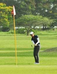 Christine Sukhram will be aiming high at the Lusignan Golf Club. 