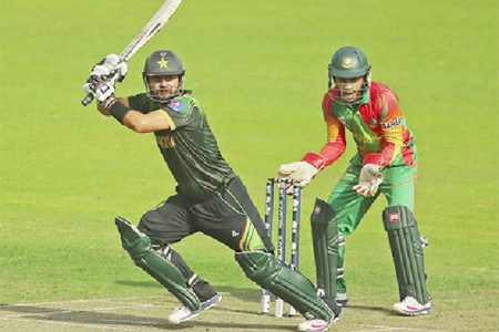 Ahmed Shehzad yesterday became the first batsman from Pakistan to score a T20 century. (Cricket 365 photo)