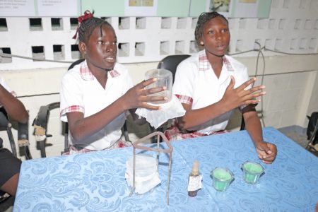 David Rose Secondary students speaking about their lemon-scented mosquito repellent