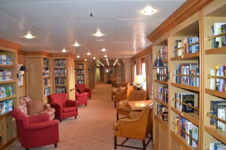 The library onboard the MV Minerva (GINA photo)
