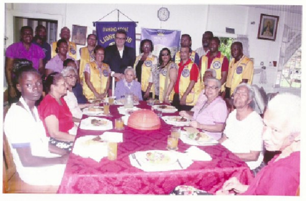 The Diamond/Grove Lions Club partnered with the Princess Hotel to participate in the Lions World Lunch Relay held on Friday. Club President Petal Ridley said the event, an initiative of the Lions Club International, was timely and served to remind the public to love and serve not only their immediate relatives but neighbours and friends as well. The group lauded the support it received from businesses, particularly the Princess Hotel which sponsored lunch for 25 residents of the Gentlewomen’s Home and prepared a 98th birthday surprise for resident Mrs Thompson. Matron of the home, Ms Cummings was heartened by the support of the group and expressed gratitude to the Lions and Princess Hotel General Manager Cuneyt Dalcan.  In picture: Mrs Thompson (seated centre) celebrates her 98th birthday flanked by her housemates, the Lions and Princess Hotel manager. 