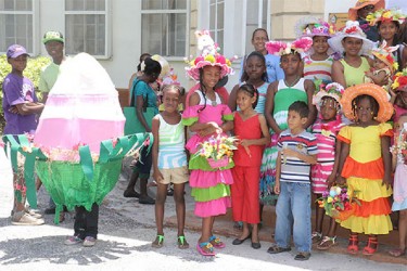 Not the usual Easter hat (at left) (Photo by Arian Browne)