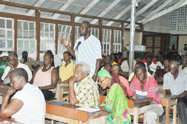 A PNCR member making a contribution at the forum (PNCR photo) 