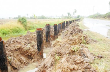 The revetment works (Ministry of Public Works) 