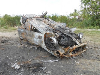 What was left of Errol Lindo’s two-bedroom home after the dismantling on Wednesday. 