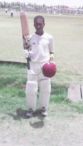 Joshua Persaud’s century was enough to take GNIC to the semi-finals of the GCA Brainstreet under-15 League.
