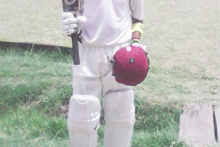 Joshua Persaud’s century was enough to take GNIC to the semi-finals of the GCA Brainstreet under-15 League.
