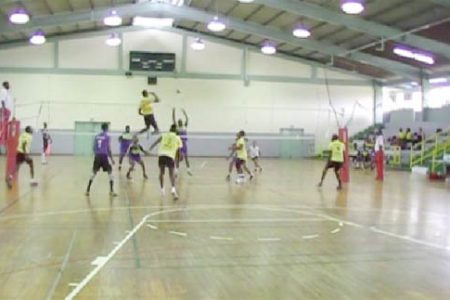 Action from this year’s Trinidad & Tobago Volleyball Federation (TTVF) Caribbean Club Championship held in Trinidad recently.
