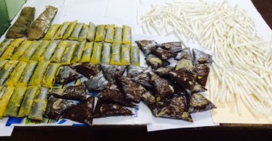 Cocaine in pastries allegedly found in the defendant's suitcase.