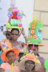 Easter egg themed hats