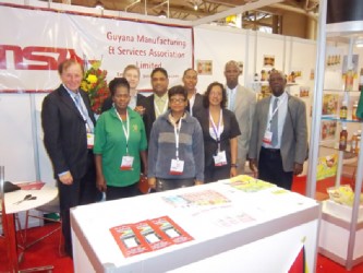 Visitors to the Guyana booth at a 2011 Toronto Trade Fair