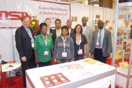 Visitors to the Guyana booth at a 2011 Toronto Trade Fair