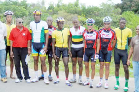 The top performers of yesterday’s third annual Powerade 11-race cycle programme at the National Park. (Orlando Charles photo)