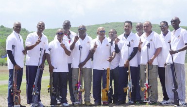 Undisputed Caribbean  champs. The victorious Guyana rifle shooting team which added the short range title yesterday to the long range title they won on Friday.  (Story and photo courtesy of Troy Peters of the GNRA)   